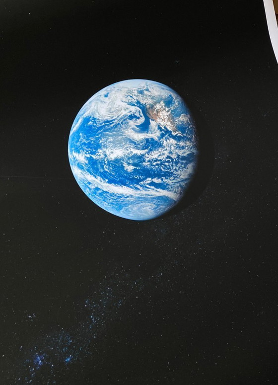 Image 1 of We come here to explore the Moon and finally discover the Earth - Poster 70x100 cm