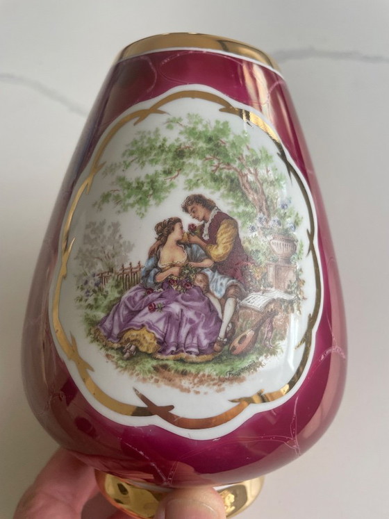 Image 1 of Vintage Porcelaine de Bruxelles “Romance” vase