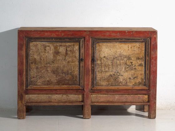 Credenza antica dipinta in olmo – Cina, circa 1950 – Credenze, Iron (photo 22 of 40)
