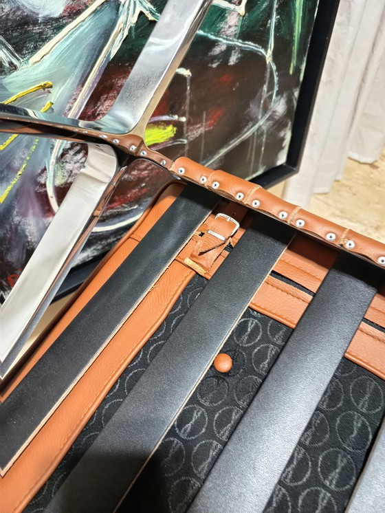 Image 1 of Sillones KNOLL Studio Barcelona (NUEVA Serie 2026) en piel natural (color coñac)