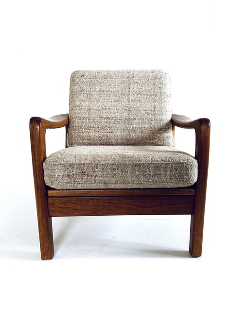 Fauteuil vintage danois en teck, Juul Kristensen '70
