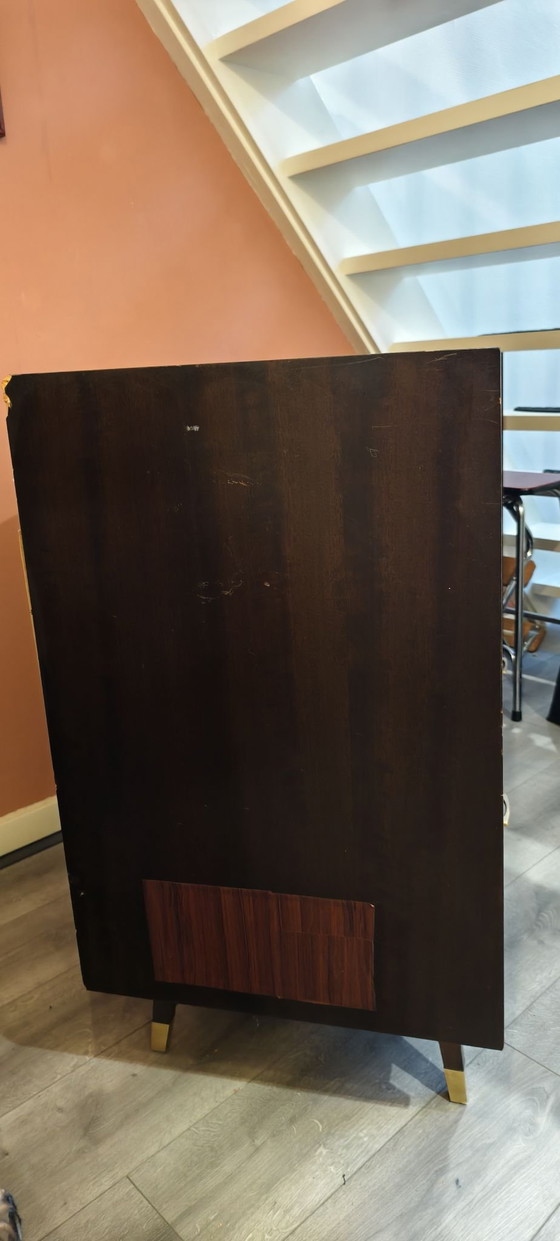 Credenza retrò / Mobile con dettagli in ottone (Anni '60/'70) – Credenze, Legno (photo 7 of 7)