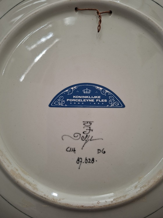 Unieke Gecureerde Set Royal Delft Zwart (29 cm) – Met Originele Bestelbon 'Spiegelbeeld' (Unicum) (photo 7 of 9)