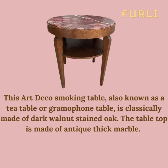 Image 1 of Mesa de mármol Art Déco