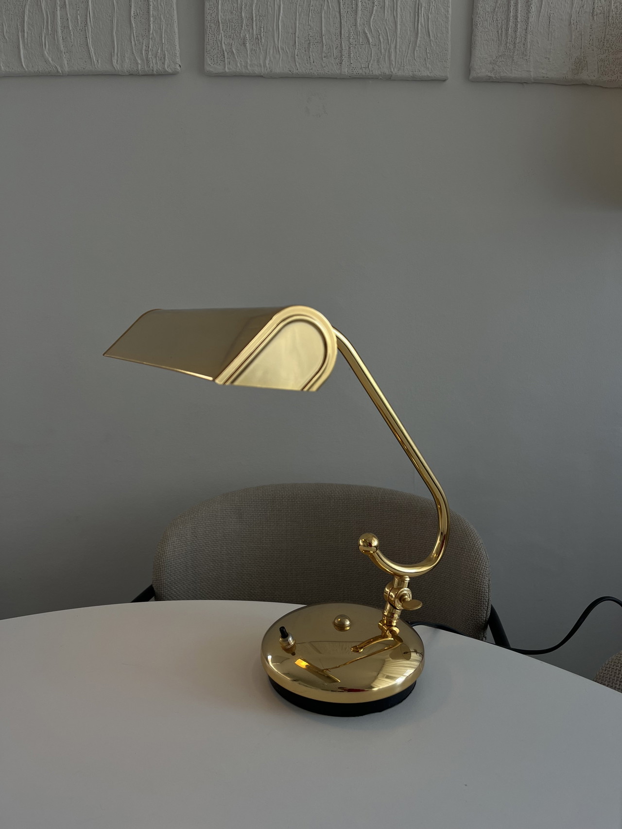 Lámpara de piano de latón, lámpara de escritorio/mesa