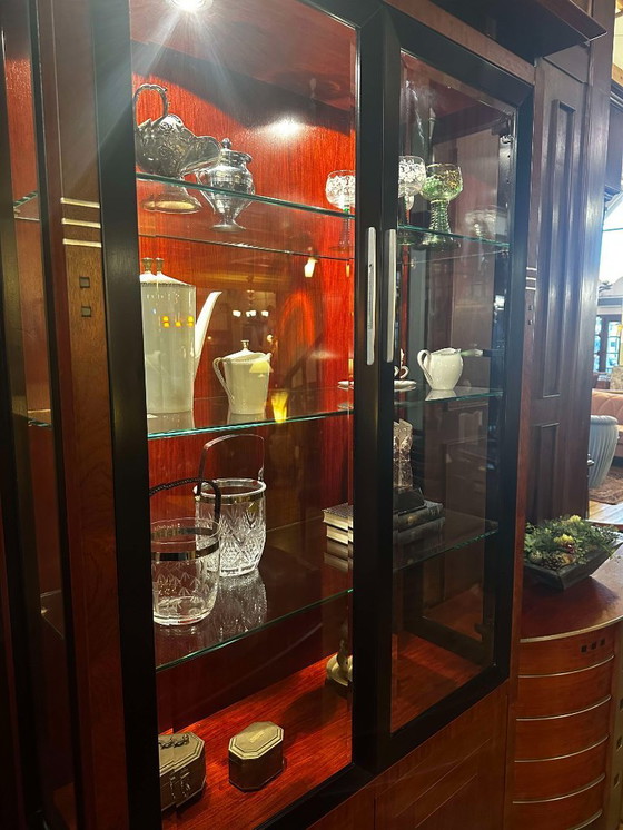 Image 1 of Schuitema Decoforma Display Cabinet - Exclusive Bubinga Wood & Ebony Details