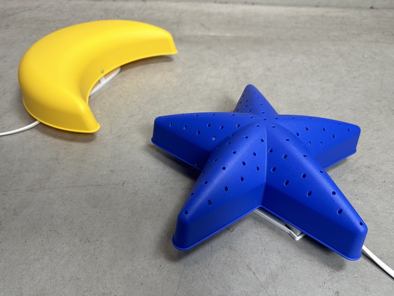 Image 1 of Appliques murales vintage Lune et Étoile - IKEA