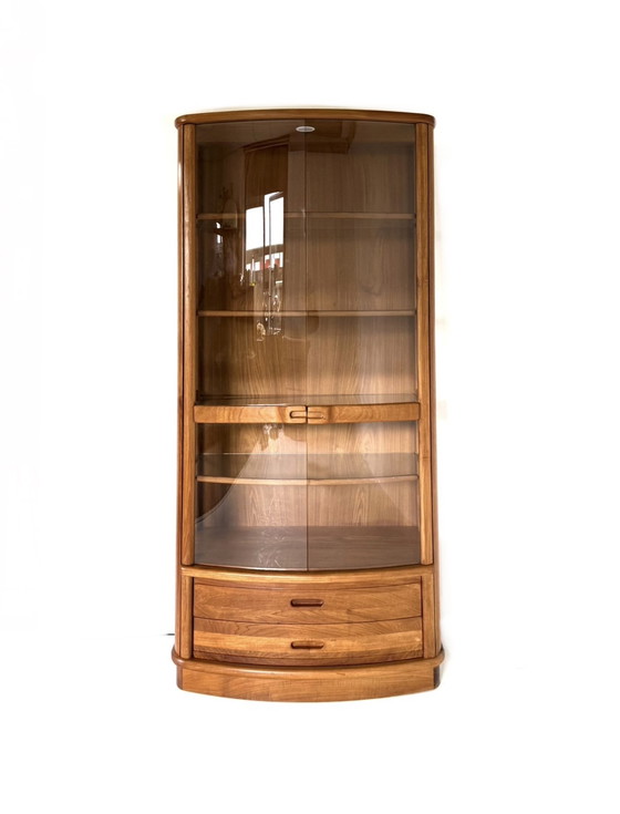 Image 1 of Vetrina danese vintage in teak e vetro anni '80