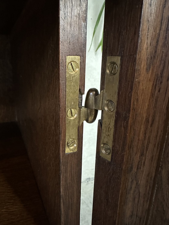 Image 1 of Vitrine Art déco d'origine - chêne