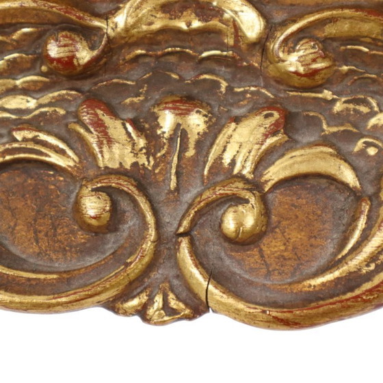 Image 1 of Cornice in legno dorato in stile barocco 70x60cm