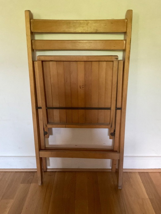 Image 1 of Sedia pieghevole in legno stampato – design scandinavo/modernista