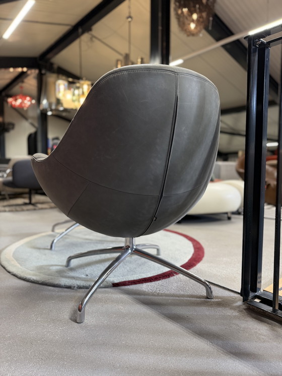 Image 1 of Design on Stock Nylo Armchair with Hocker Loxton Glacier leather