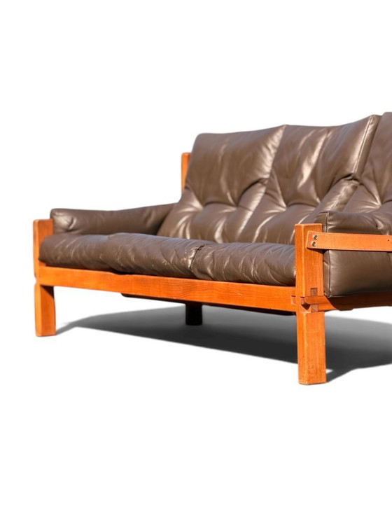 S32 3-seater Sofa by Pierre Chapo, solid elm and leather, 1966 – Chapo Pierre, 3-5 seaters, Wood (photo 12 of 13)