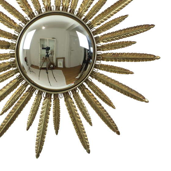Image 1 of Mid - Century Sun Mirror Deknudt