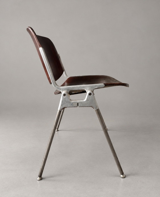 Vintage Castelli DSC 106 Chair — Giancarlo Piretti – Anonima Castelli, Eetkamerstoelen, Aluminium, Metal (photo 11 of 15)
