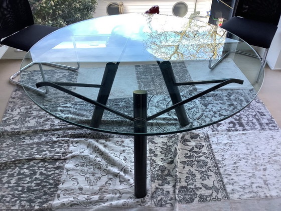 Image 1 of Design glazen tafel Paolo Pallucco-Orrido Canyon 1987