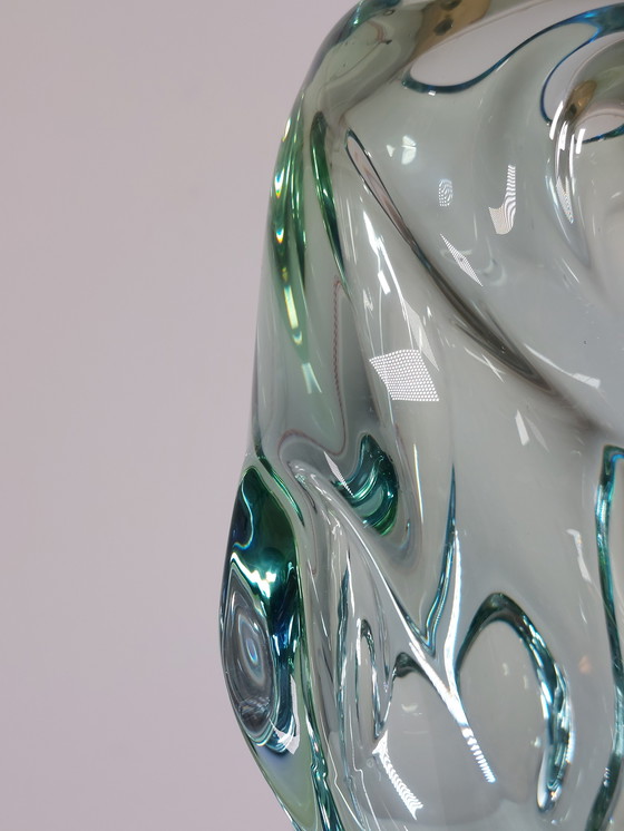 Image 1 of Vintage Mid Century Jan Beranek Glass Vase, Czech Republic