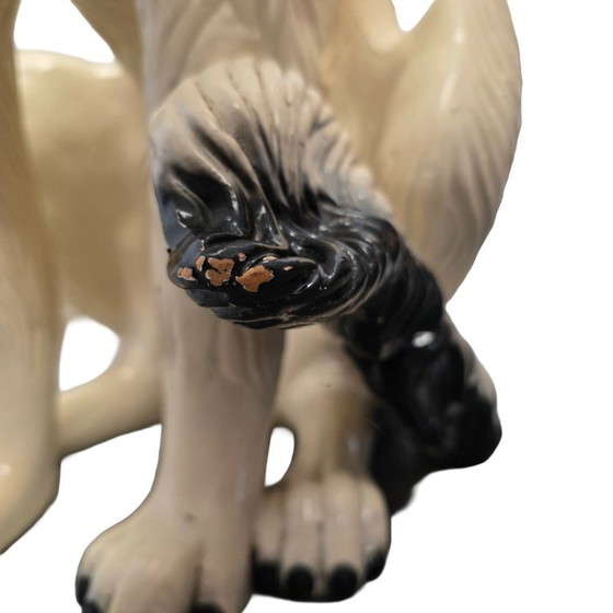Image 1 of Statue de chien en céramique italienne vintage