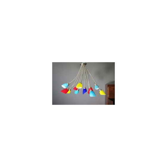 Image 1 of Vintage Murano glass chandelier by De Majo, 1970