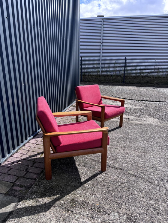 Image 1 of 2 X Easy Chair Fauteuil Vintage Deens Design