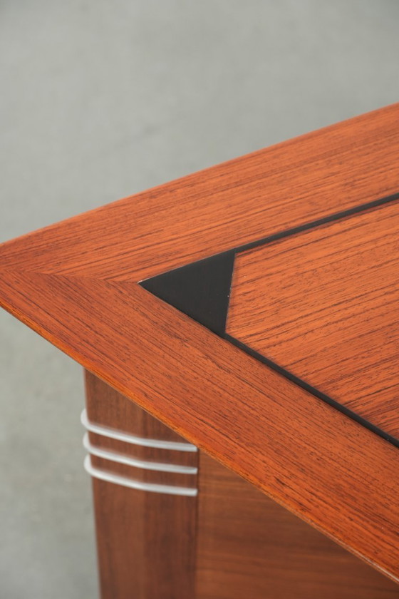 Image 1 of Tavolino/tavolino laterale di lusso dal design triangolare, in stile Art Déco, della serie Decoforma, firmato Schuitema.