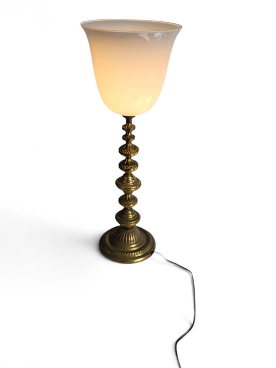 Lámpara Art Déco de latón – Lámparas de mesa, Brass, Art Deco (photo 8 of 11)