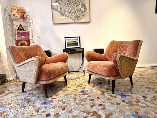 Paire de fauteuils années 50/60