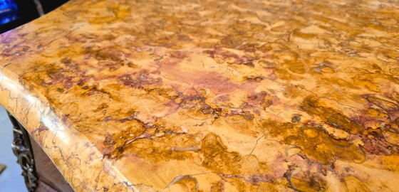 Image 1 of Bombé commode in Lodewijk XV-stijl – inlegwerk van palissanderhout