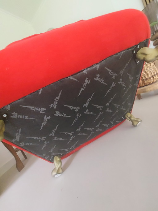 Bretz Gaudi Armchair in Velvet Fabric