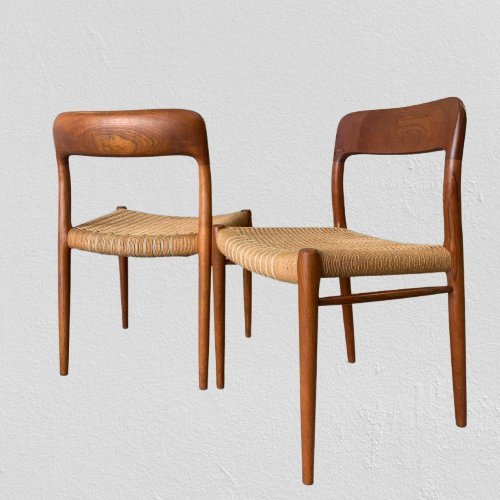 Image 1 of Chaises modèle 75 de Niels Otto Möller pour J.L. Möllers Möbelfabrik