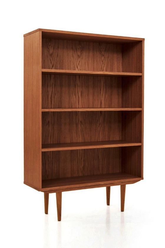 Image 1 of Oak bookcase stained in teak - R03