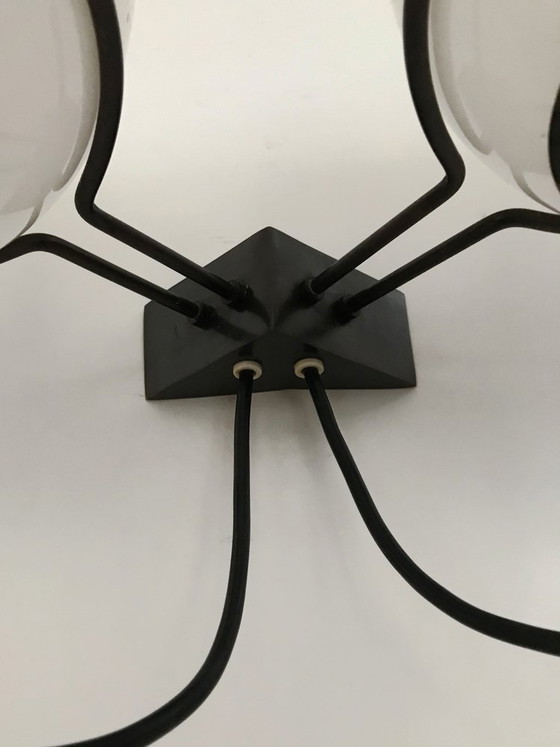 Wall light in metal and glass by Candle, Italy, 1960s, White (photo 14 of 15)