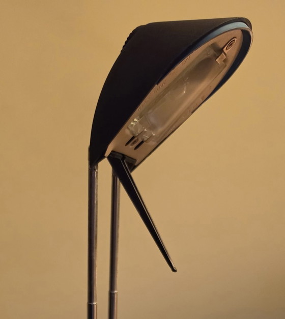 Vintage Massive desk lamp 90s, Metal, Plastic, Black (photo 13 of 15)