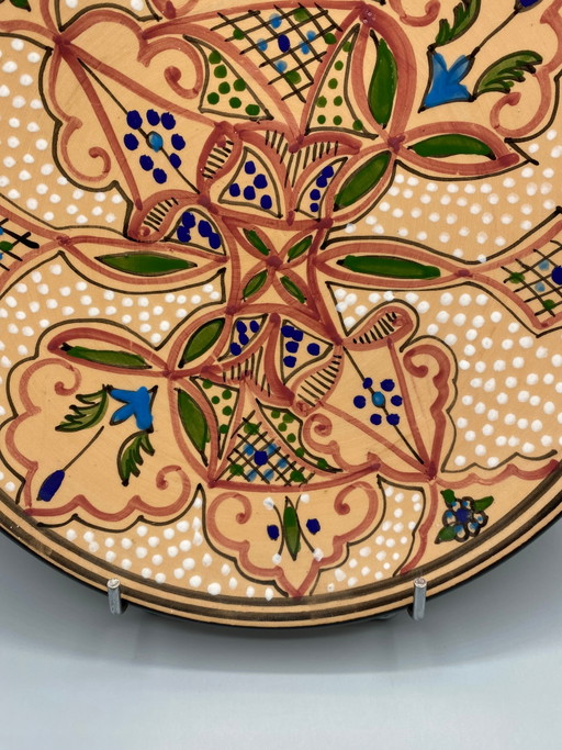 Grande piatto tunisino dipinto a mano, Kerkennah Pottery – servies, Ceramic (photo 2 of 6)