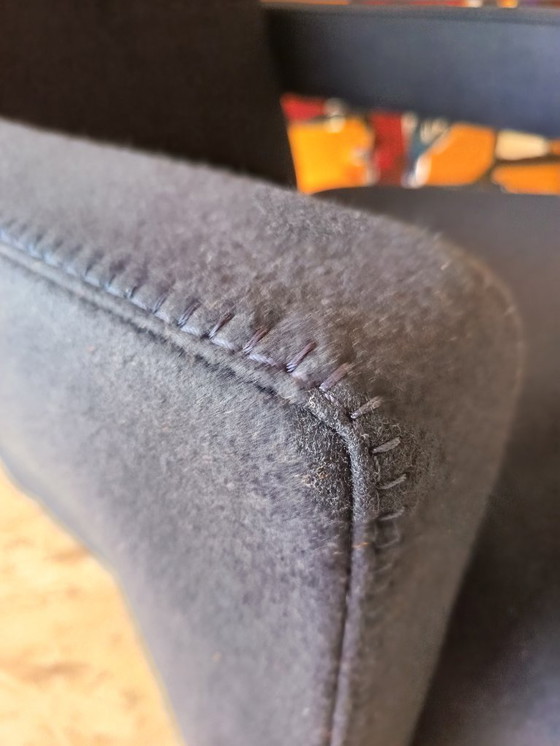 Image 1 of CASSINA Utrecht 637 armchair in Midnight BLUE Kvadrat wool by Gerrit Rietveld