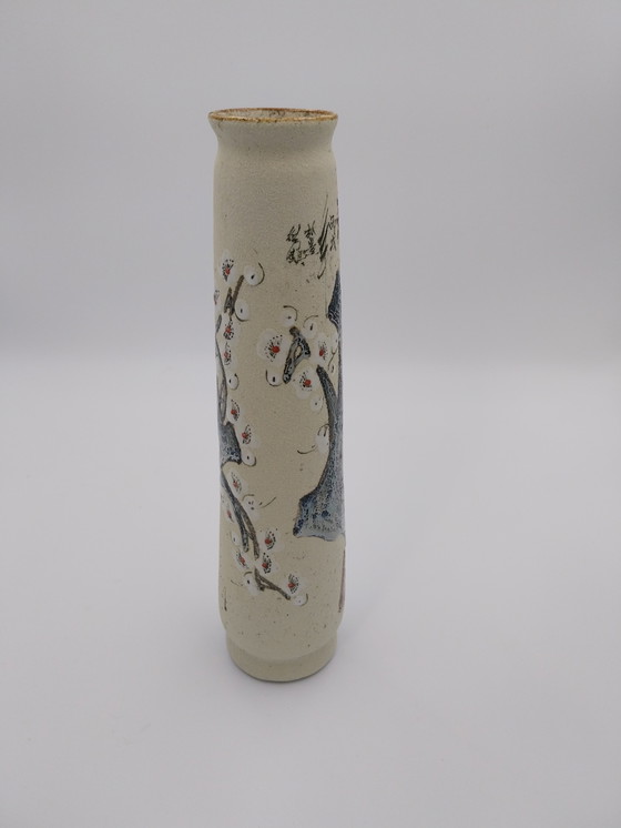 Image 1 of 1 x Jarrón de cerámica japonesa firmado años 50