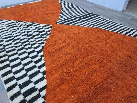Traditioneel handgemaakt Beni Ouraine-tapijt, formaat 1,5/2,5 m – Aime Té, Vloerkleden en tapijten, Wool (photo 4 of 9)
