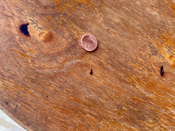 Image 1 of Vintage gebogen houten kruk uit het midden van de vorige eeuw van Baumann uit de jaren 1950.