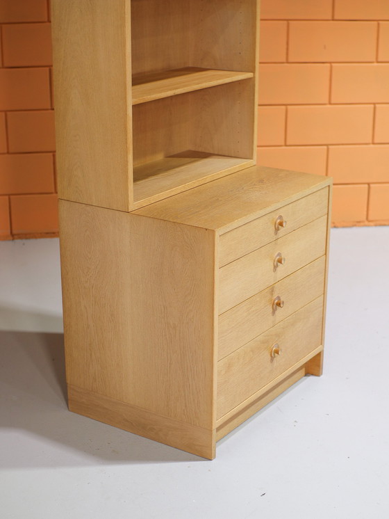 Image 1 of Børge Mogensen bookcase chest of drawers oak Danish vintage