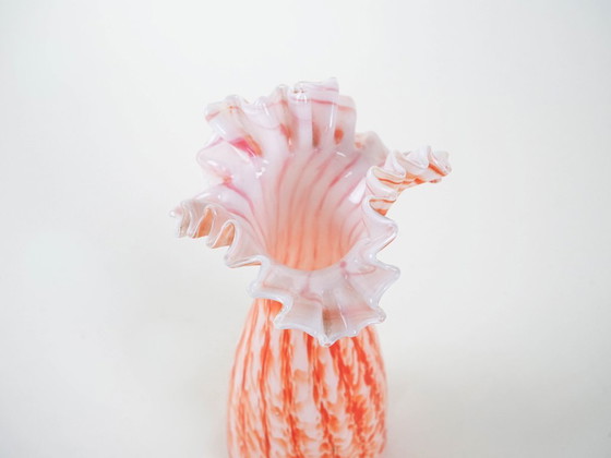 Image 1 of Oranje vaas, Italiaans design, jaren 60, gemaakt in Italië