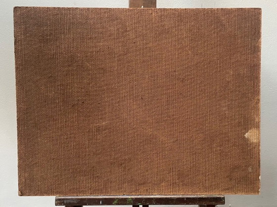 Image 1 of Cuadro antiguo, óleo sobre tabla, ramo, firmado J. Troquet