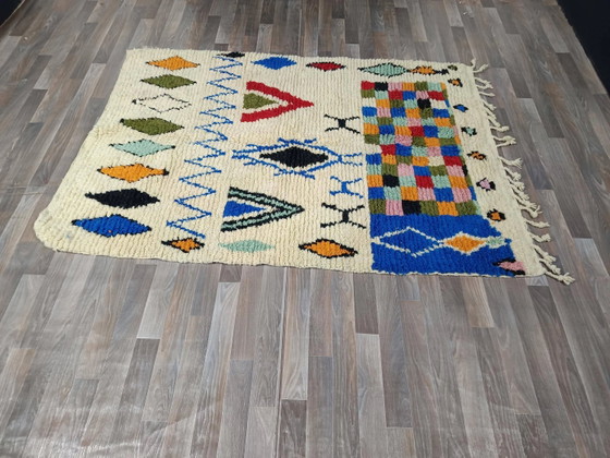 Traditioneller handgefertigter Teppich 250cm x 150cm Marokkanisch – Teppiche & Läufer, Wool (photo 10 of 11)