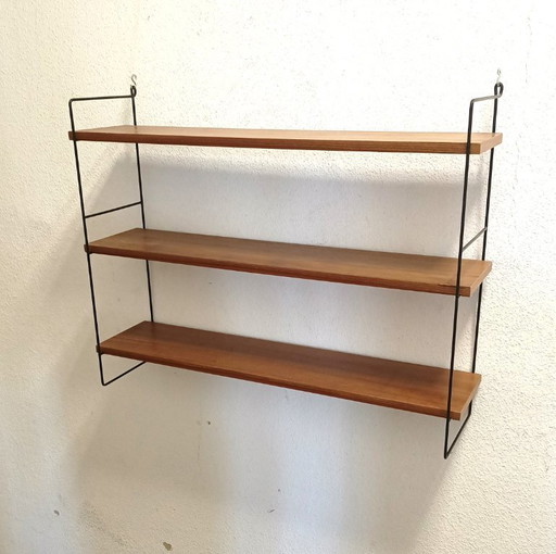 Appendiabiti da parete anni '50 a tre ripiani