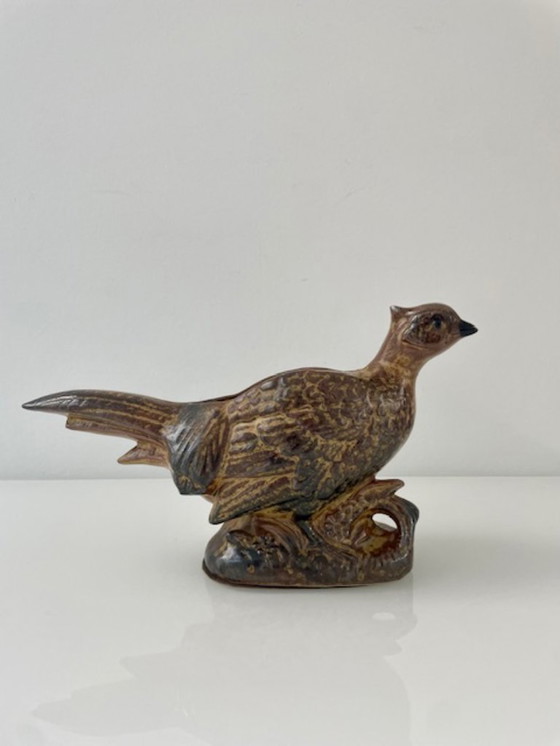 Image 1 of Pot de fleurs vintage figuratif en forme de faisan