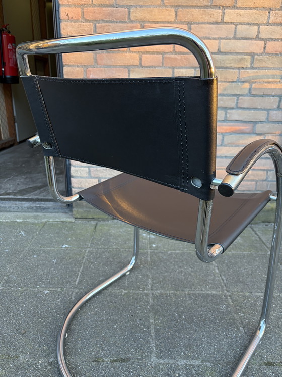 Image 1 of 4 chaises italiennes vintage à structure tubulaire, années 70/80