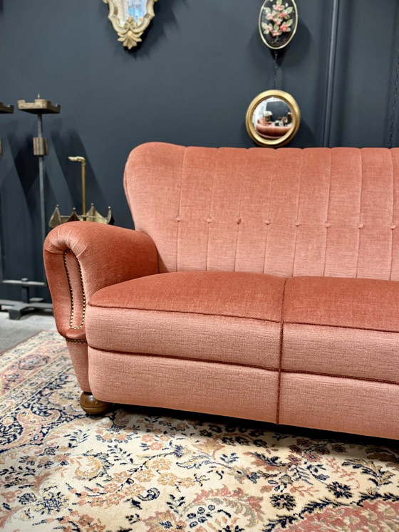 Image 1 of Ensemble de salon vintage en mohair | Canapé 3 places et 2 fauteuils