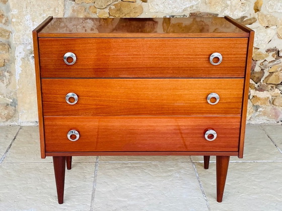 Image 1 of Mid-Century Teak Chest of Drawers, 1970s