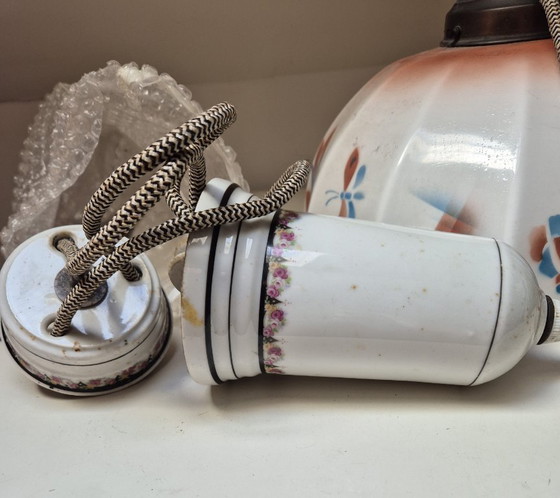 Image 1 of Atmospheric authentic hanging lamp from the 19th century