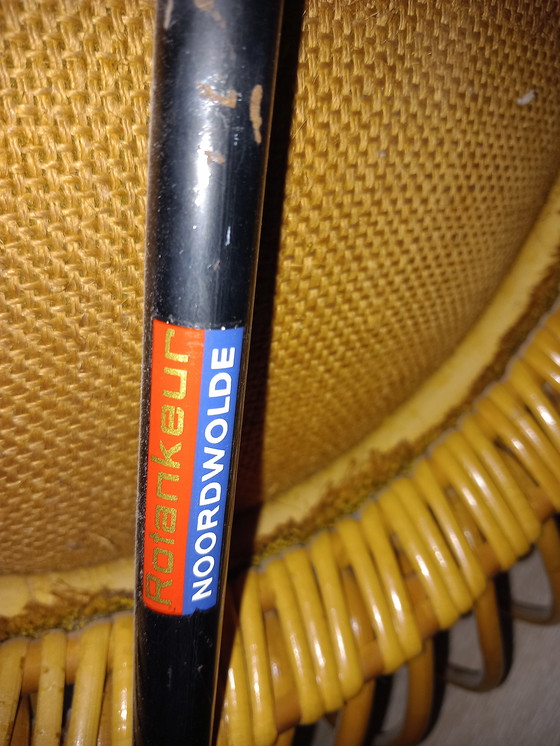 Image 1 of Sedia in rattan dal tipico design olandese per Rohé Noordwolde Holland
Design olandese degli anni Sessanta