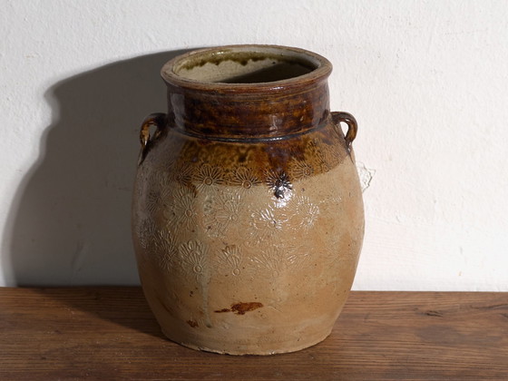 Antike chinesische glasierte Steingutvase – China, ca. 1900 – Vasen, Ceramic, Rustic (photo 39 of 39)